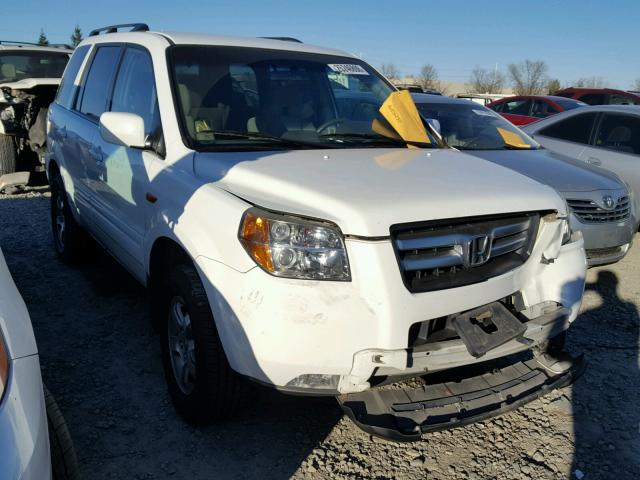 2HKYF18486H501793 - 2006 HONDA PILOT EX WHITE photo 1