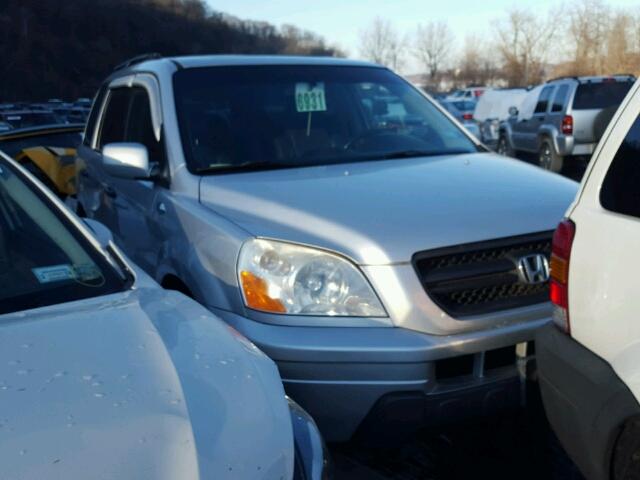 2HKYF18505H544287 - 2005 HONDA PILOT EXL SILVER photo 1