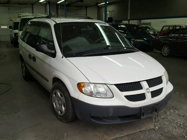 1D4GP25333B310972 - 2003 DODGE CARAVAN SE WHITE photo 1