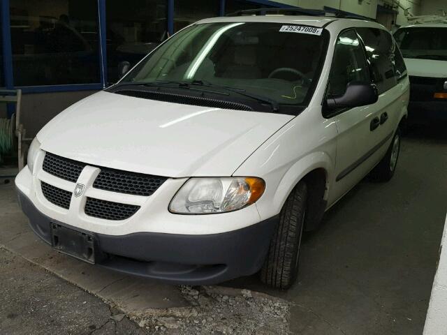 1D4GP25333B310972 - 2003 DODGE CARAVAN SE WHITE photo 2