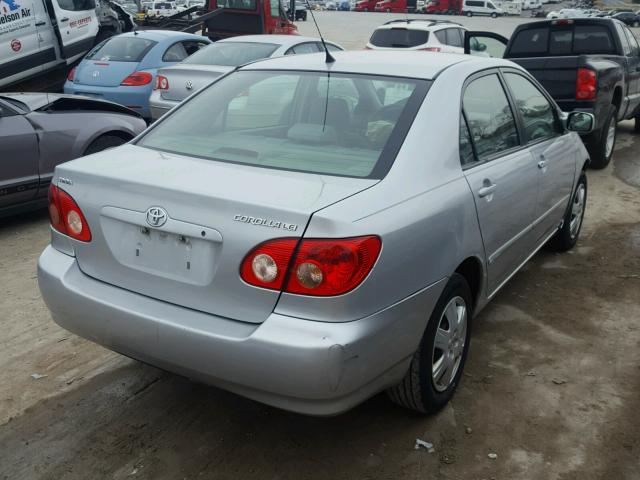 1NXBR32E65Z430023 - 2005 TOYOTA COROLLA CE SILVER photo 4