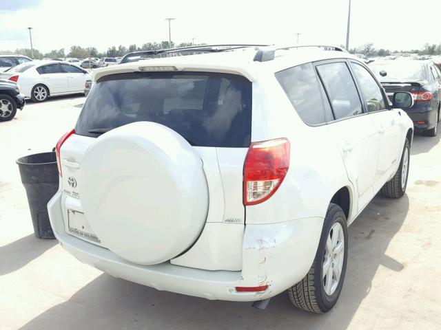 JTMBD31V775099583 - 2007 TOYOTA RAV4 LIMIT WHITE photo 4