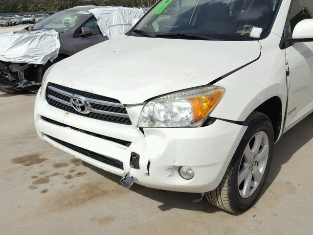 JTMBD31V775099583 - 2007 TOYOTA RAV4 LIMIT WHITE photo 9