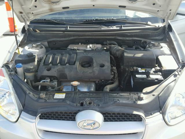 KMHCM3AC4AU160240 - 2010 HYUNDAI ACCENT BLU SILVER photo 7