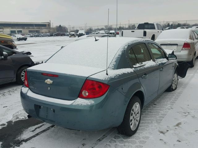 1G1AT58H297135691 - 2009 CHEVROLET COBALT LT GREEN photo 4