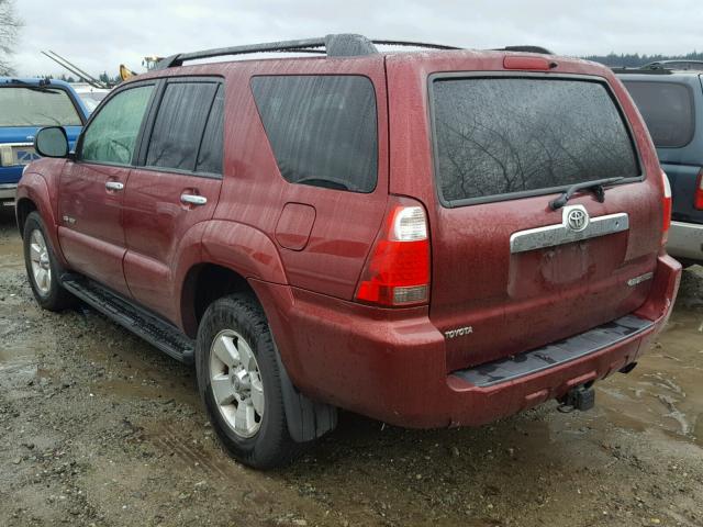 JTEBU14R068063066 - 2006 TOYOTA 4RUNNER SR MAROON photo 3