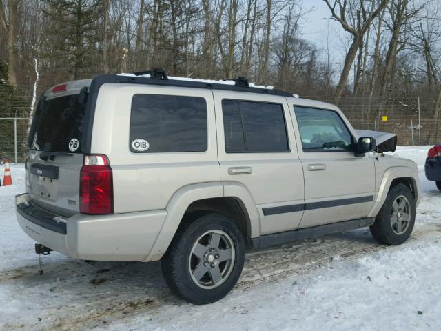 1J8HG48P07C545754 - 2007 JEEP COMMANDER BEIGE photo 4