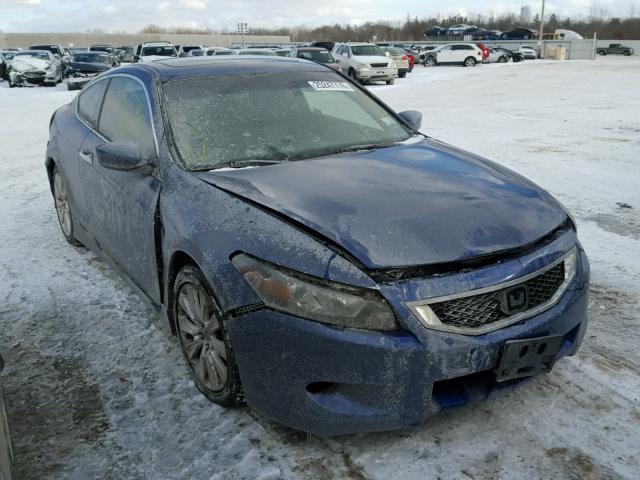 1HGCS22818A007164 - 2008 HONDA ACCORD EXL BLUE photo 1