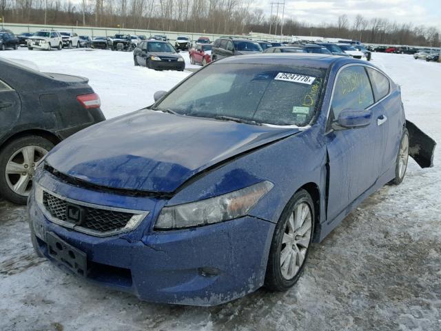 1HGCS22818A007164 - 2008 HONDA ACCORD EXL BLUE photo 2