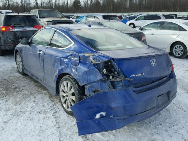 1HGCS22818A007164 - 2008 HONDA ACCORD EXL BLUE photo 3