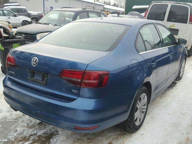 3VW2B7AJ9HM342247 - 2017 VOLKSWAGEN JETTA S 蓝色 照片 4