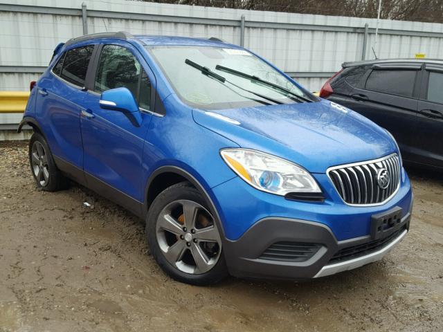 KL4CJASB1EB524018 - 2014 BUICK ENCORE BLUE photo 1