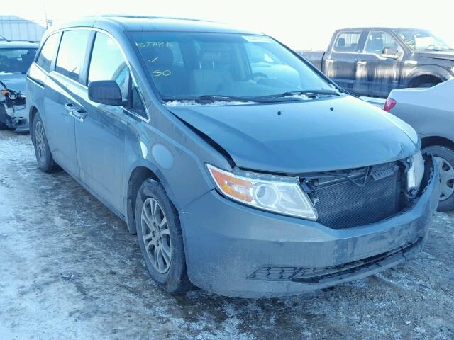 5FNRL5H42CB505935 - 2012 HONDA ODYSSEY EX GRAY photo 1