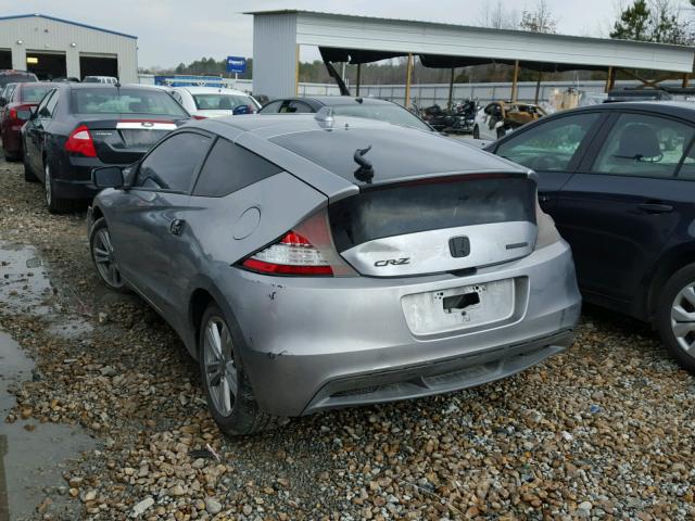 JHMZF1D62BS004664 - 2011 HONDA CR-Z EX SILVER photo 3