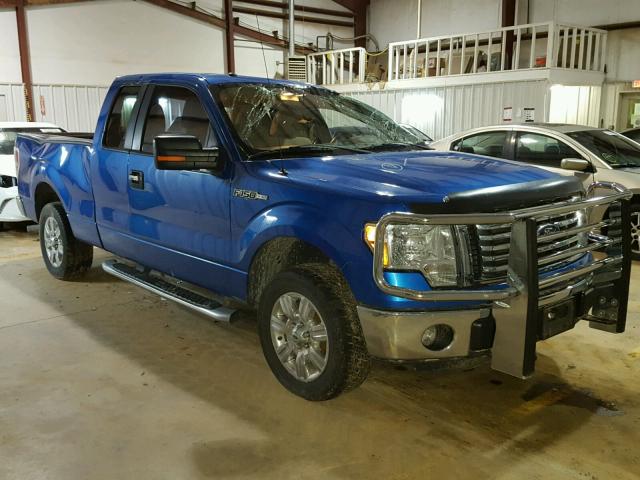 1FTEX1CM8BFA50182 - 2011 FORD F150 SUPER BLUE photo 1