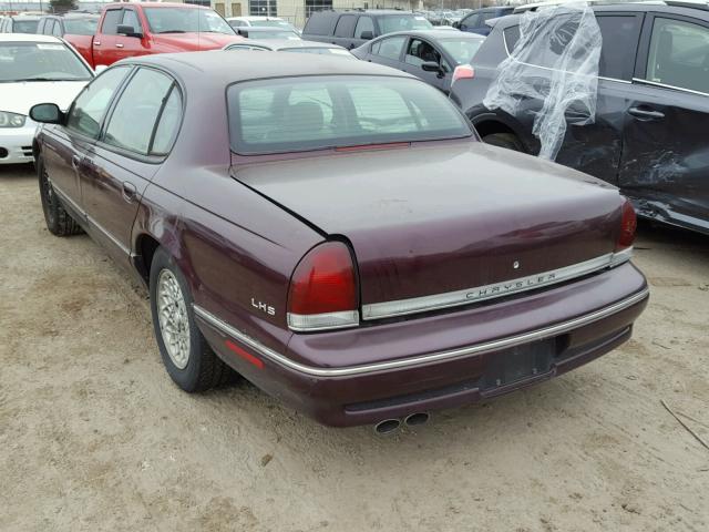 2C3HC56F6TH111045 - 1996 CHRYSLER LHS BURGUNDY photo 3