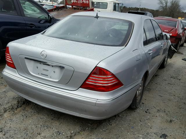 WDBNG75J7YA117963 - 2000 MERCEDES-BENZ S 500 SILVER photo 4