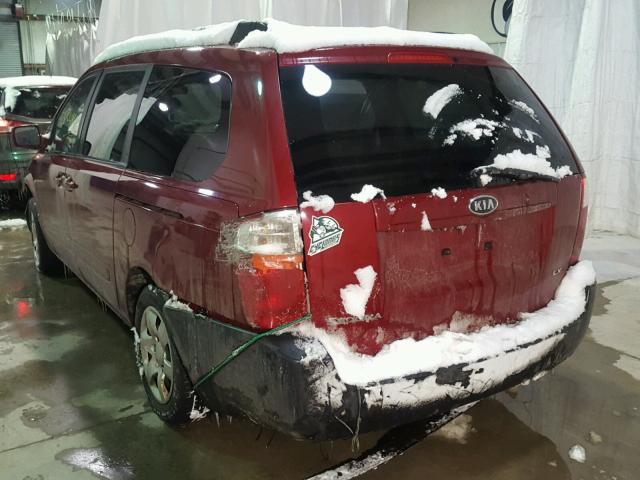 KNDMB233066059018 - 2006 KIA SEDONA EX RED photo 3