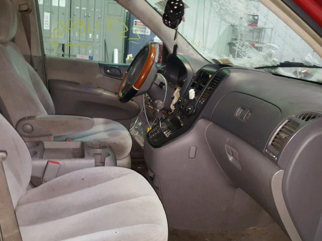 KNDMB233066059018 - 2006 KIA SEDONA EX RED photo 5