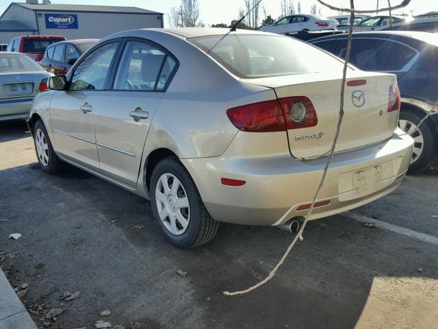 JM1BK12G461504010 - 2006 MAZDA 3 I TAN photo 4