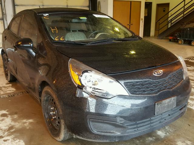 KNADM4A31C6085502 - 2012 KIA RIO LX BLACK photo 1