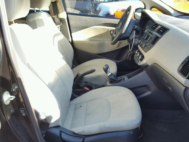 KNADM4A31C6085502 - 2012 KIA RIO LX Սև լուսանկար 5