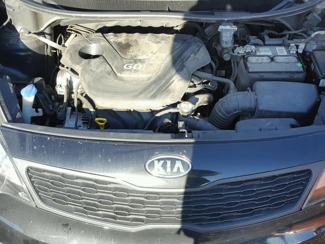 KNADM4A31C6085502 - 2012 KIA RIO LX Սև լուսանկար 7