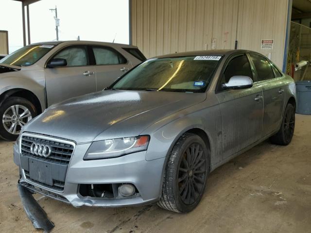 WAUAFAFL8AN036742 - 2010 AUDI A4 PREMIUM GRAY photo 2