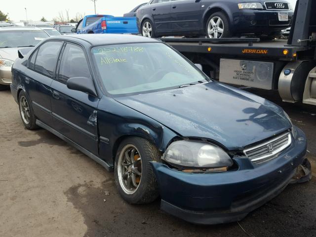 2HGEJ6626VH582298 - 1997 HONDA CIVIC DX GREEN photo 1