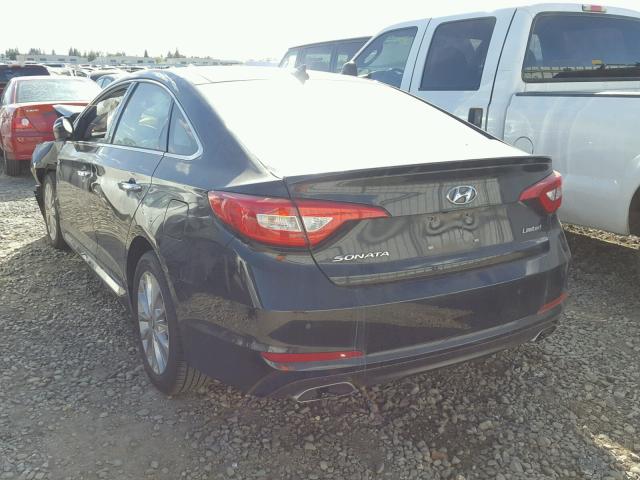 5NPE34AF6FH036536 - 2015 HYUNDAI SONATA SPO BLACK photo 3