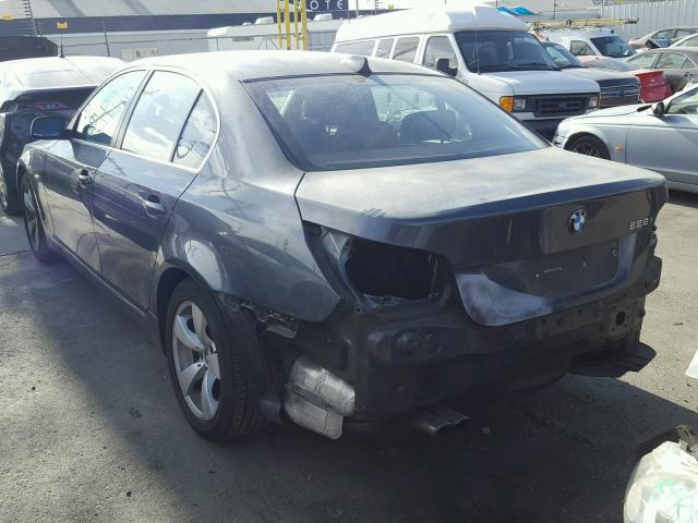 WBANU53518CT09823 - 2008 BMW 528 I GRAY photo 3