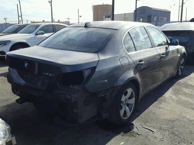 WBANU53518CT09823 - 2008 BMW 528 I GRAY photo 4