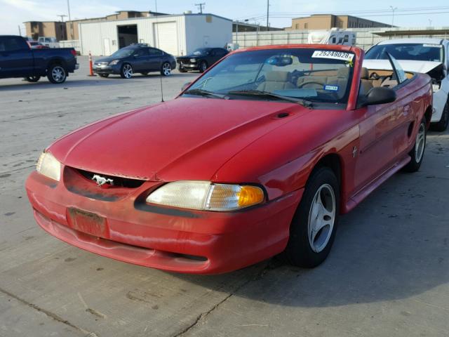 1FAFP4445WF187760 - 1998 FORD MUSTANG RED photo 2