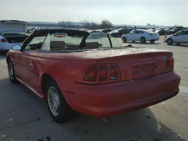 1FAFP4445WF187760 - 1998 FORD MUSTANG RED photo 3