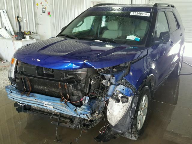 1FM5K8B83DGA89704 - 2013 FORD EXPLORER BLUE photo 2