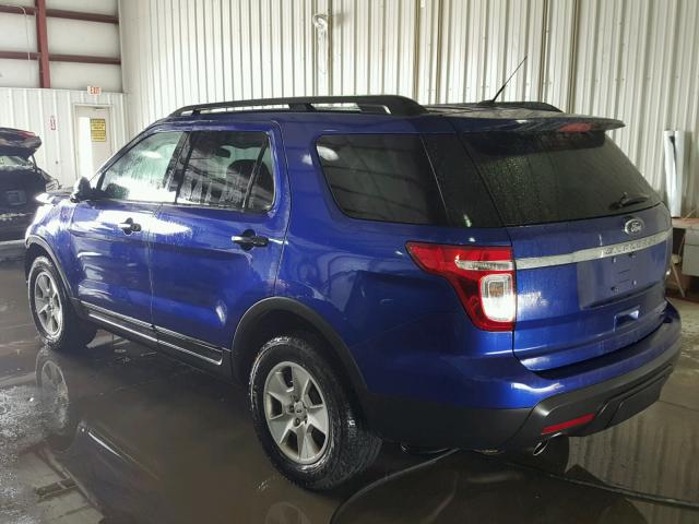 1FM5K8B83DGA89704 - 2013 FORD EXPLORER BLUE photo 3