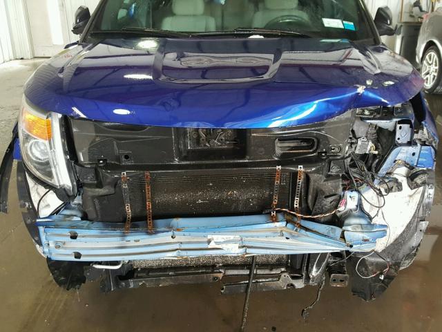 1FM5K8B83DGA89704 - 2013 FORD EXPLORER BLUE photo 9