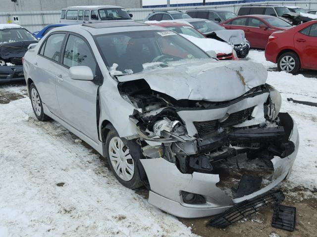 1NXBU40E89Z037668 - 2009 TOYOTA COROLLA BA SILVER photo 1