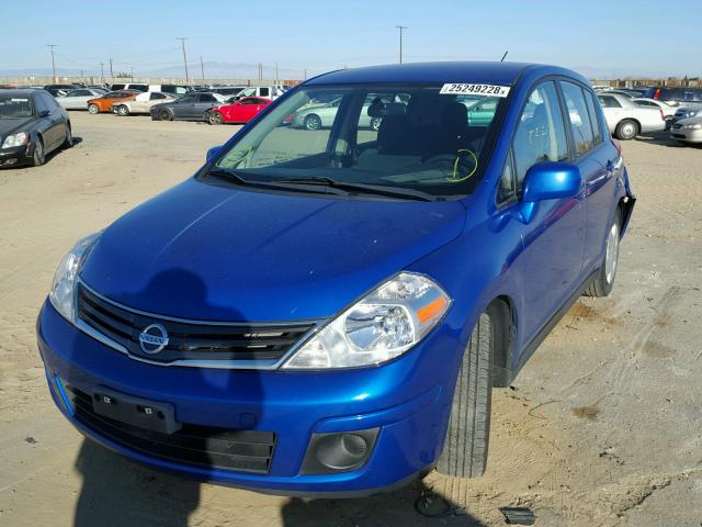 3N1BC1CP3BL497939 - 2011 NISSAN VERSA S BLUE photo 2