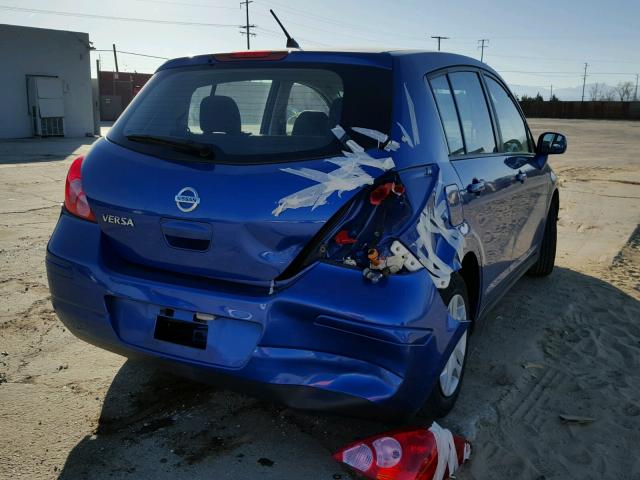 3N1BC1CP3BL497939 - 2011 NISSAN VERSA S BLUE photo 4