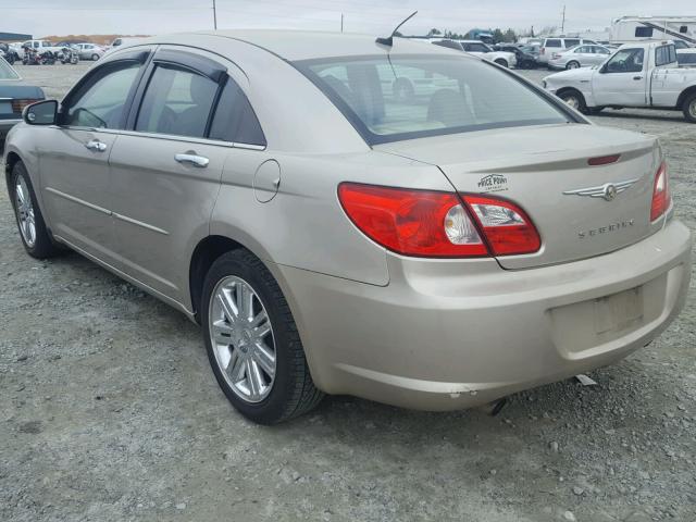 1C3LC66M88N114879 - 2008 CHRYSLER SEBRING LI GOLD photo 3