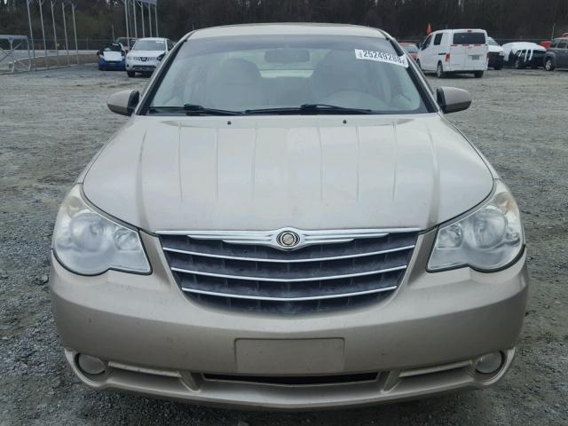 1C3LC66M88N114879 - 2008 CHRYSLER SEBRING LI GOLD photo 9