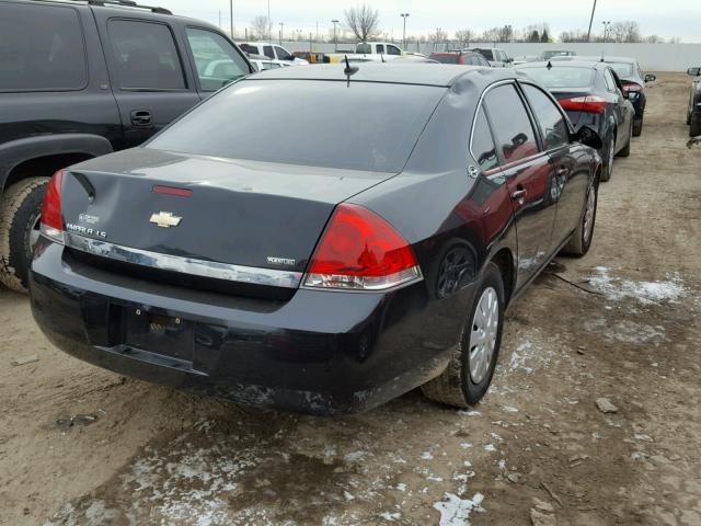 2G1WB58K689162720 - 2008 CHEVROLET IMPALA LS BLACK photo 4