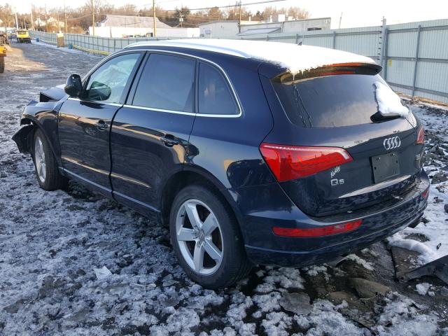 WA1VKAFP8AA076789 - 2010 AUDI Q5 PRESTIG BLUE photo 3