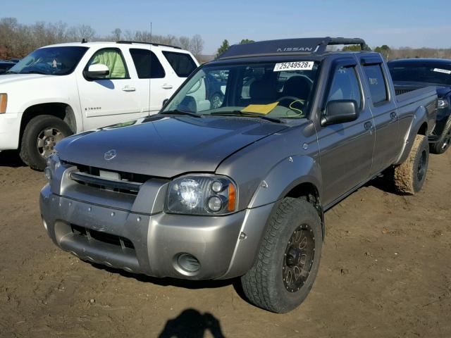 1N6ED29X04C434717 - 2004 NISSAN FRONTIER C GRAY photo 2