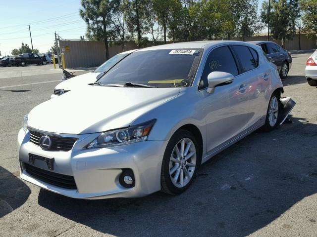 JTHKD5BH4D2170044 - 2013 LEXUS CT 200 SILVER photo 2