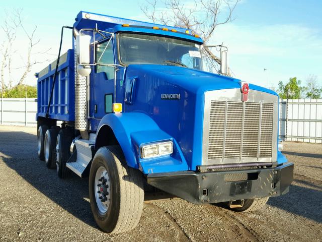 1XKDAP8X4EJ409052 - 2014 KENWORTH CONSTRUCTI BLUE photo 1