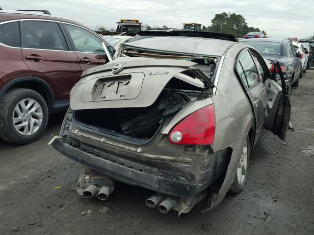 1N4BA41E95C861440 - 2005 NISSAN MAXIMA SE BEIGE photo 4