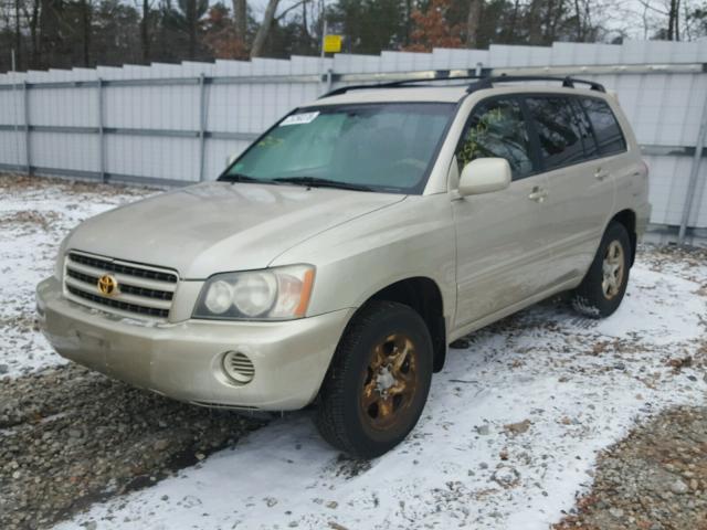 JTEGD21A110009860 - 2001 TOYOTA HIGHLANDER TAN photo 2