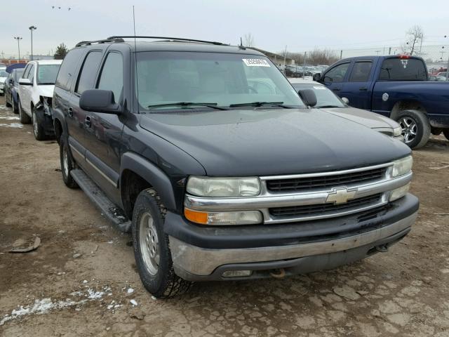 3GNFK16Z72G346438 - 2002 CHEVROLET SUBURBAN K BLACK photo 1